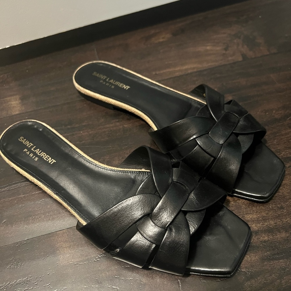 Saint Laurent Tribute Nu Pieds sandals with box, size 41 just resoled!